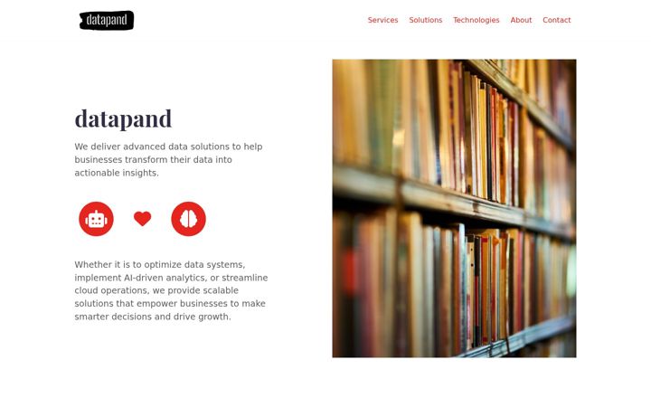 Screenshot of datapand.com