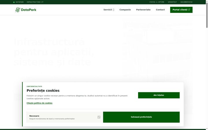 Képernyőkép: datapark.ro