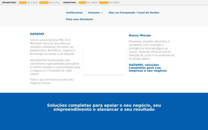 Képernyőkép: datapaycapital.com.br