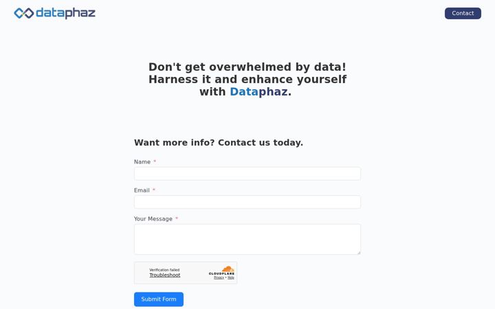 Screenshot of dataphaz.com