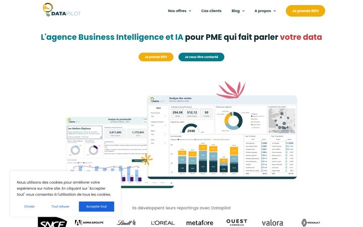 Zrzut ekranu datapilot.fr