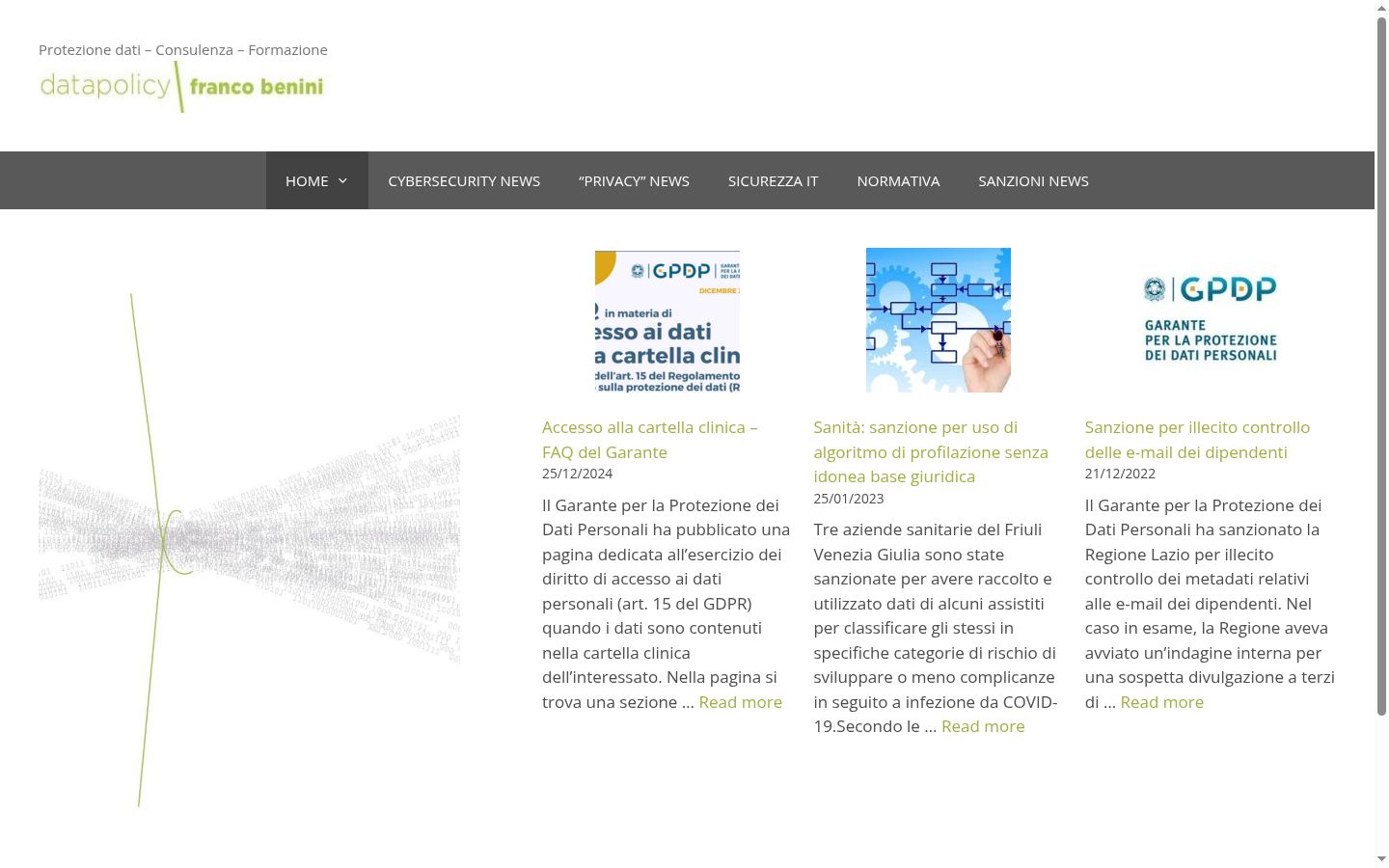 Screenshot des Einwilligungsbanners vor jeglicher Interaktion