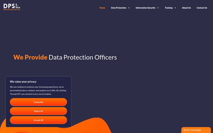 Screenshot ta' dataprivacyservices.co.uk