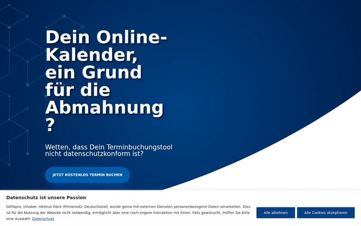 Screenshot of datapro-termine.de