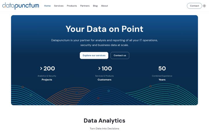 Screenshot of datapunctum.ch
