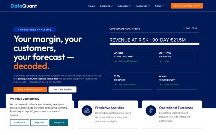 Screenshot of dataquantconsulting.com