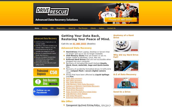 Screenshot di datarecoverydublin.ie