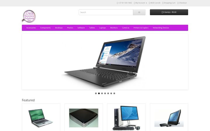 Snímek obrazovky datarecoverysolutionsinc.co.za