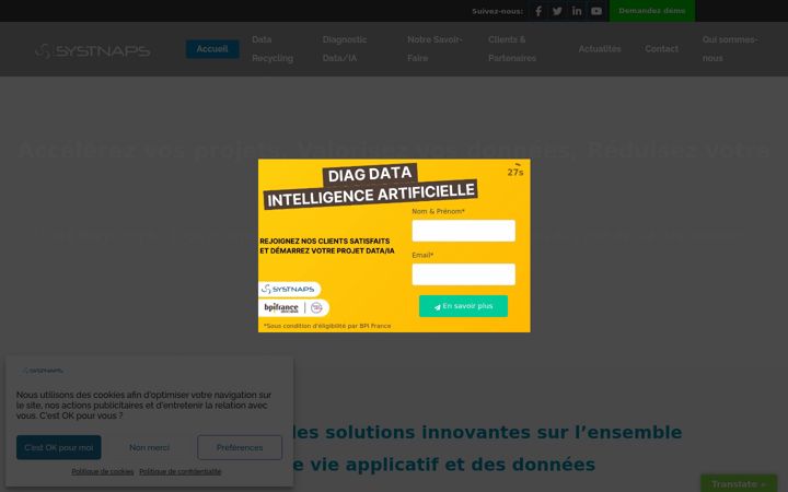 Screenshot of datarecycling.green