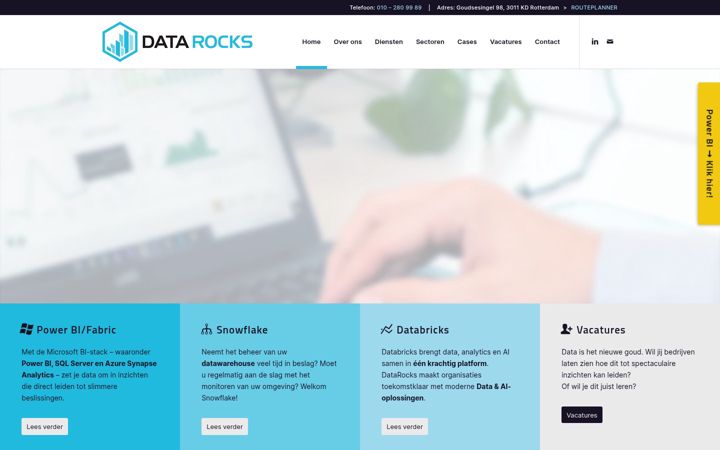 Screenshot of datarocks.eu