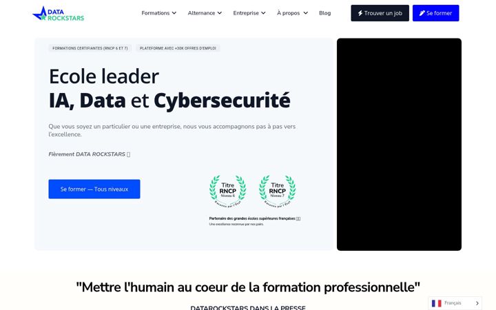 Zrzut ekranu datarockstars.ai