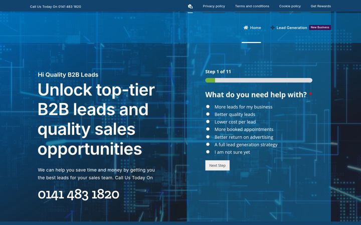 Screenshot of datarush.co.uk