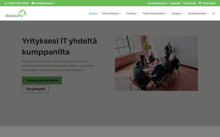 Screenshot of datasafe.fi