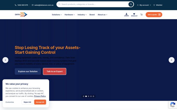 Zrzut ekranu datascan.com.au