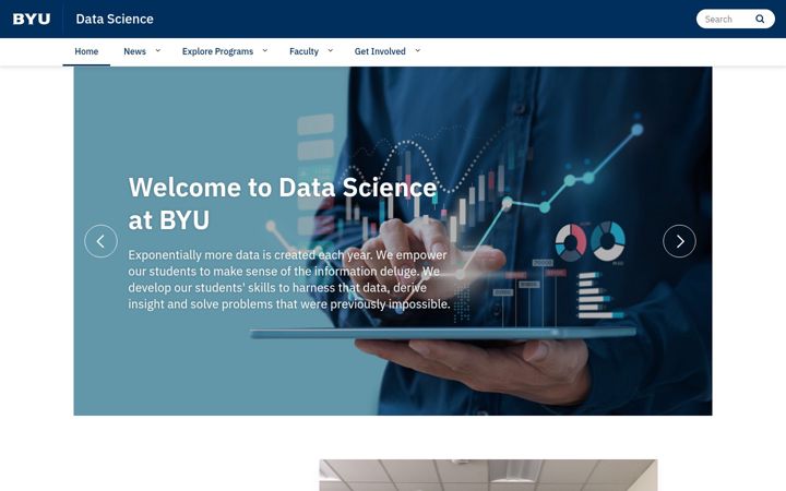 Skjermbilde av datascience.byu.edu