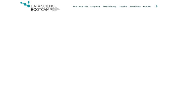 Screenshot of datasciencebootcamp.de