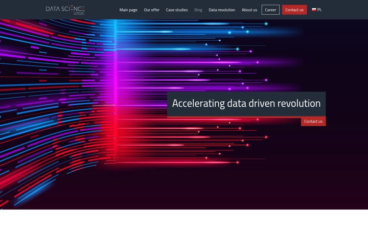 Ekrano kopija datasciencelogic.com