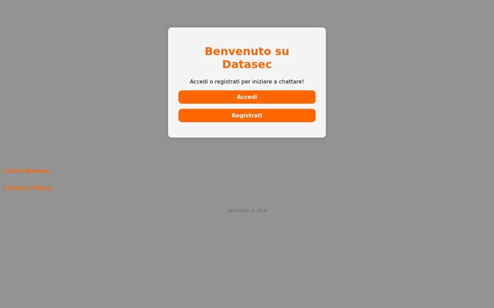 Screenshot von datasec.it