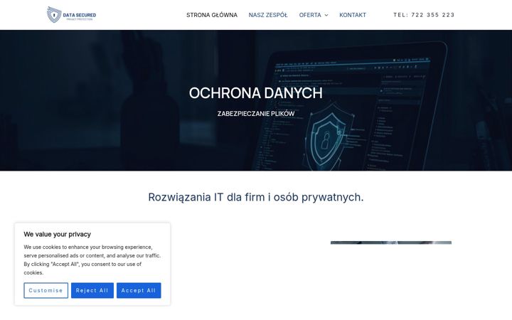 Snímek obrazovky datasecured.pl