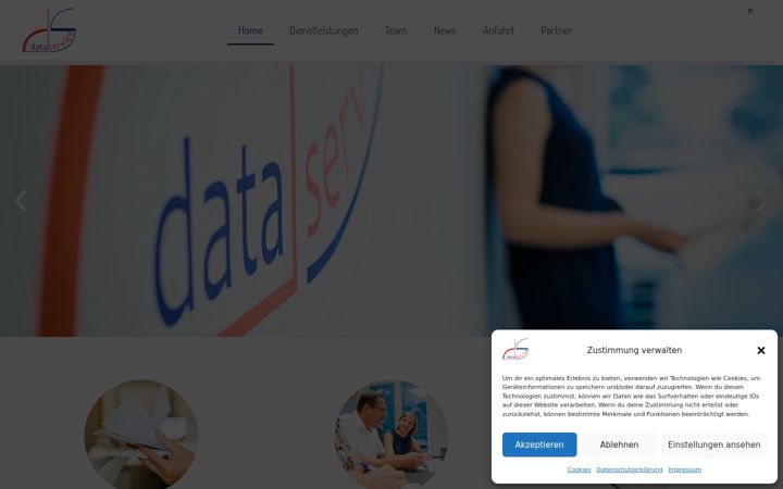 Screenshot von dataservice-bz.it