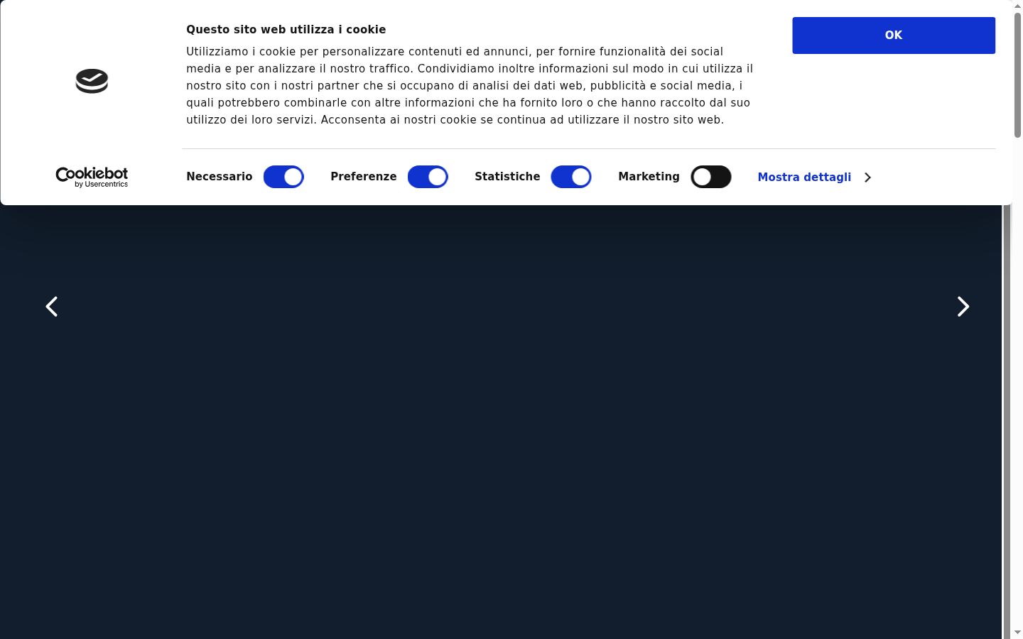 Screenshot des Einwilligungsbanners vor jeglicher Interaktion