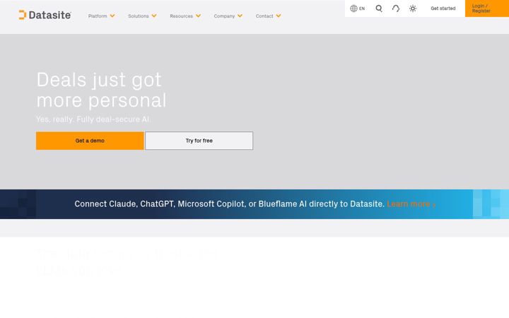 Screenshot of datasite.com