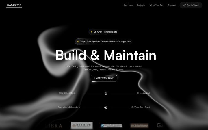 Screenshot of datasites.co.uk