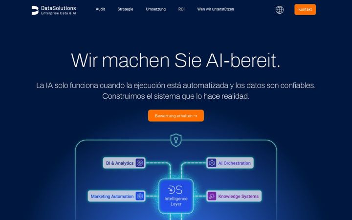 Screenshot του datasolutions.de
