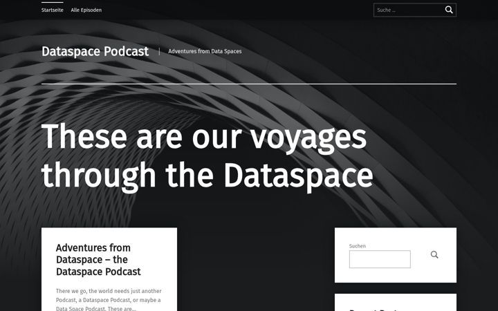 Captura de pantalla de dataspace-podcast.info