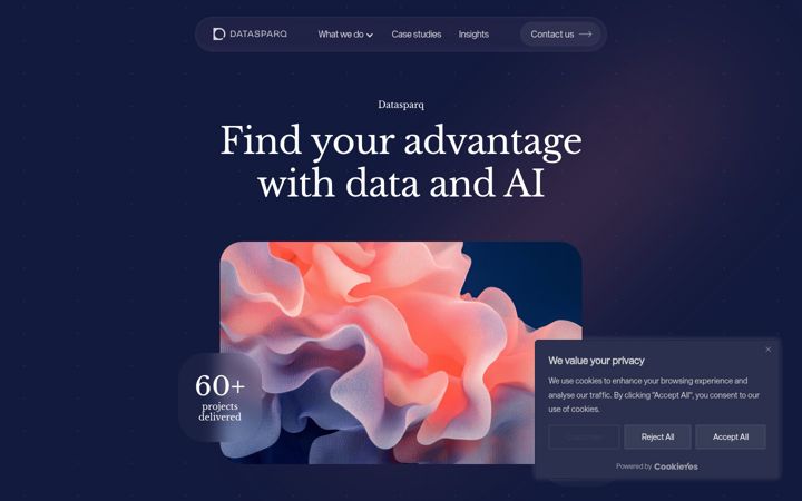 Zrzut ekranu datasparq.ai
