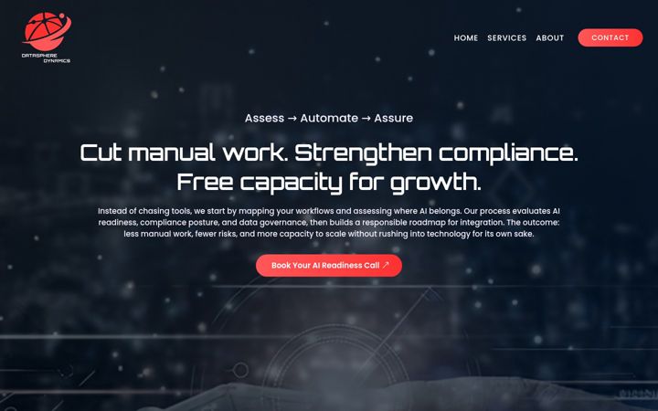 Screenshot of dataspheredynamics.com
