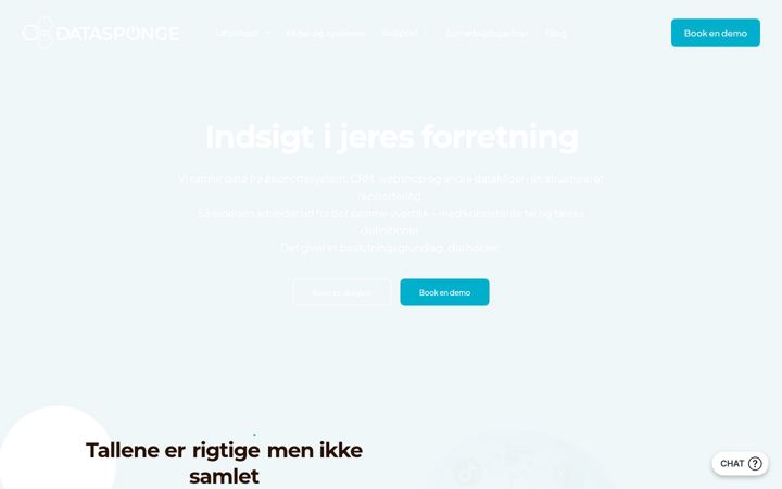 Captura de ecrã de datasponge.dk