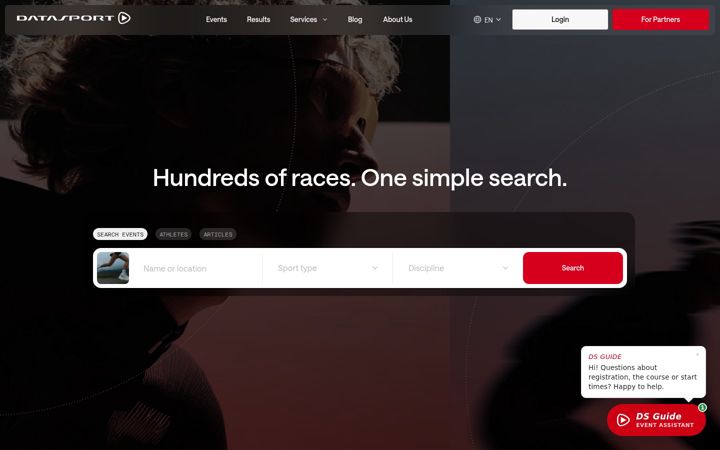 Screenshot of datasport.com