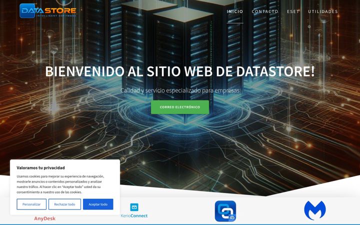 Screenshot of datastorenet.com