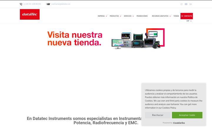 Screenshot ta' datatec.es