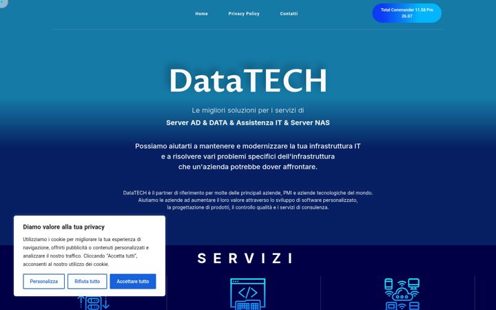 Screenshot of datatech.it