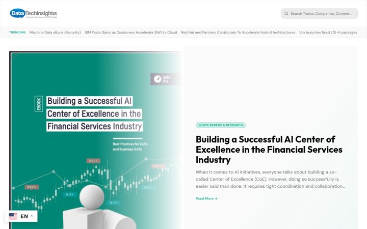 Screenshot of datatechinsights.com