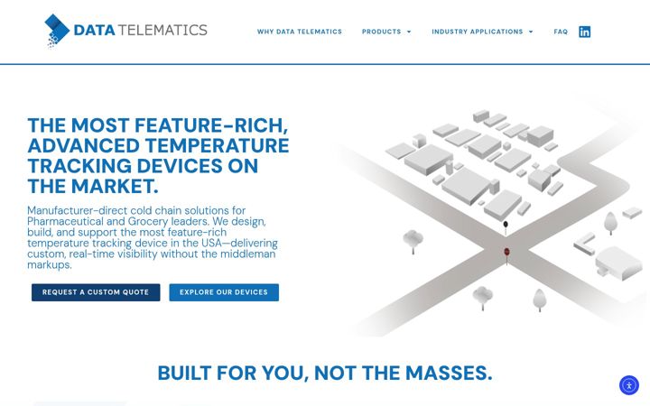 Screenshot of datatelematics.net
