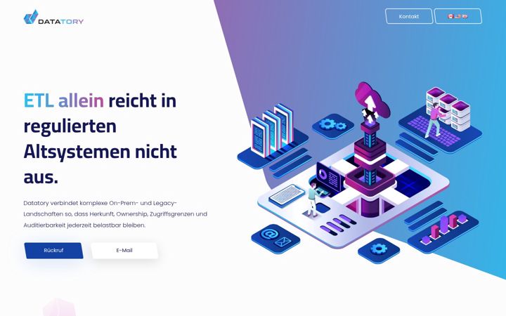 Екранна снимка на datatory.io