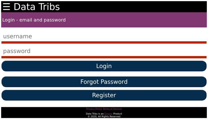 Screenshot of datatribs.com