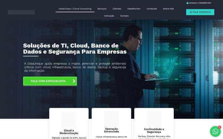 Screenshot of dataunique.com.br