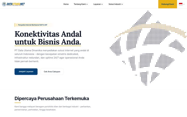 Screenshot of datautama.net.id