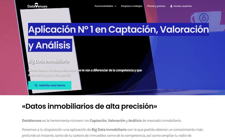 Screenshot του datavenues.com