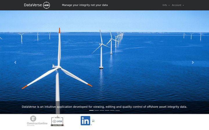 Screenshot of dataverse-aim.com