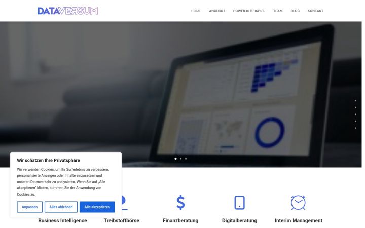 Screenshot of dataversum.ch