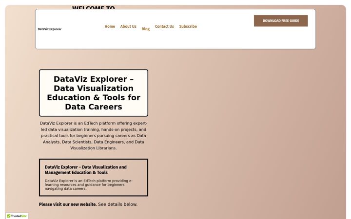 Captură de ecran a datavizexplorer.org