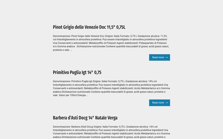 Screenshot of datawine.it