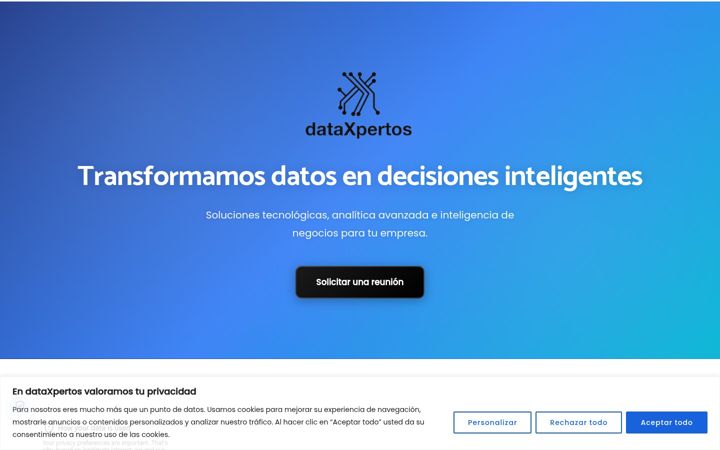 Screenshot of dataxpertos.com