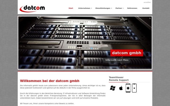 Screenshot of datcom.ch