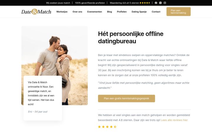 Snímek obrazovky date-match.nl